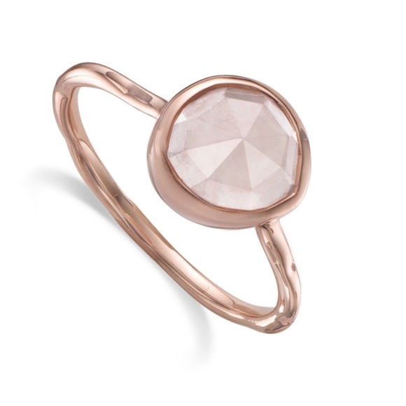 MONICA VINADER Jewelry - Monica Vinader Rose Gold Rose Quartz Siren Ring